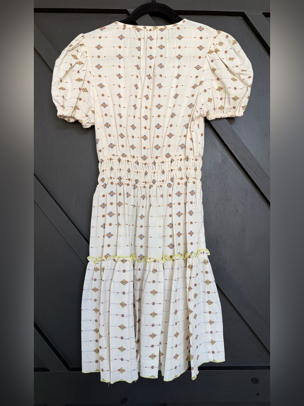 Hunter Bell Ellison Dress in Cream Medallion, Size XS - Picture 11 of 12